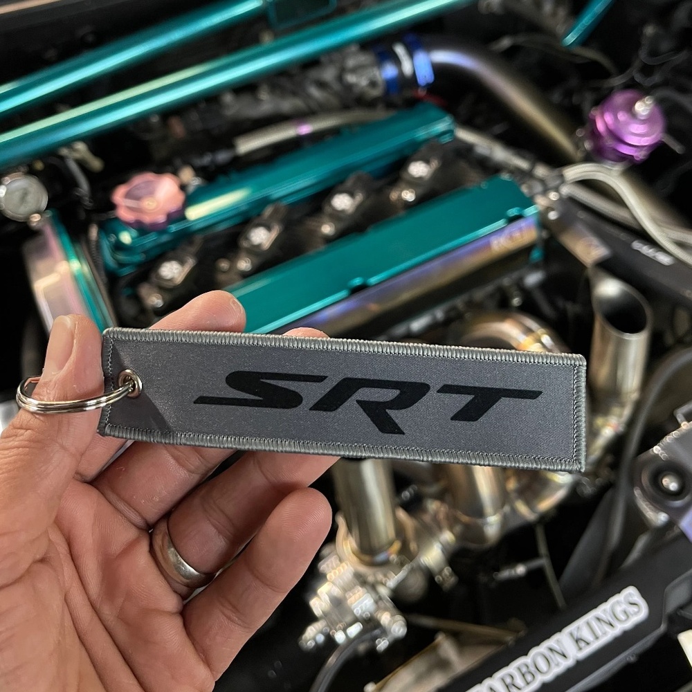 Dodge SRT Key tag grey keychain